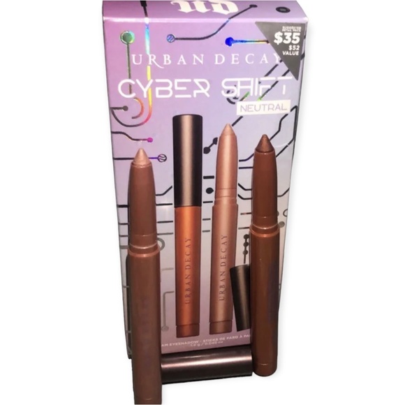URBAN DECAY Cyber Shift Eyeshadow Stick Duo Neutral 24/7 Popoff & Hardfall - Picture 3 of 16